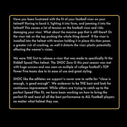 American Football Eyeshield <br> SHOC <br> Zero G Plus