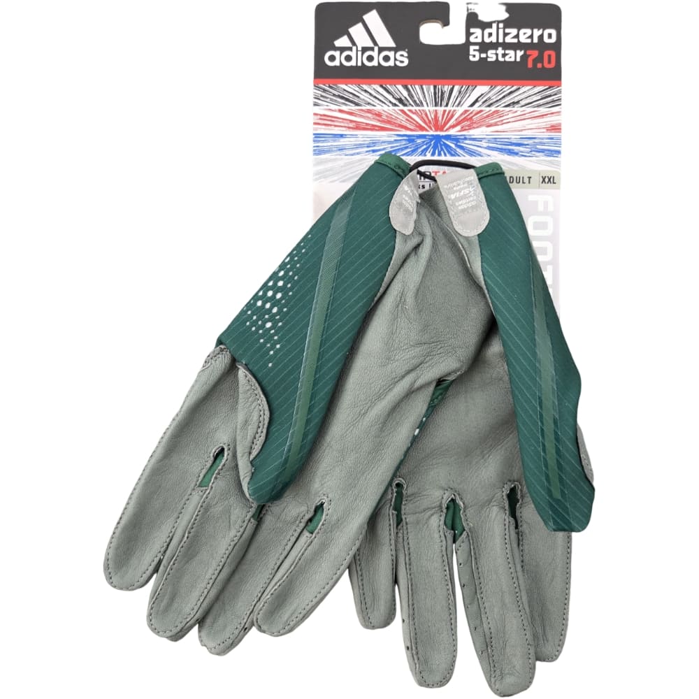 Playmaker Base: American Football Handschuhe Adidas Adizero 5-Star 7.0 Griptack Grün Produktbild 1