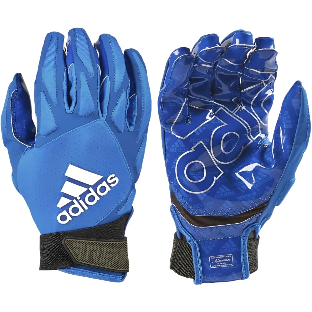 Playmaker Base: American Football Handschuhe Adidas Freak 4.0 Blau Produktbild