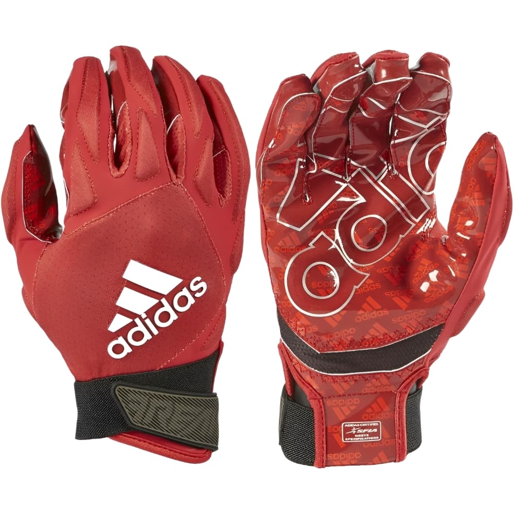 Playmaker Base: American Football Handschuhe Adidas Freak 4.0 Rot Produktbild