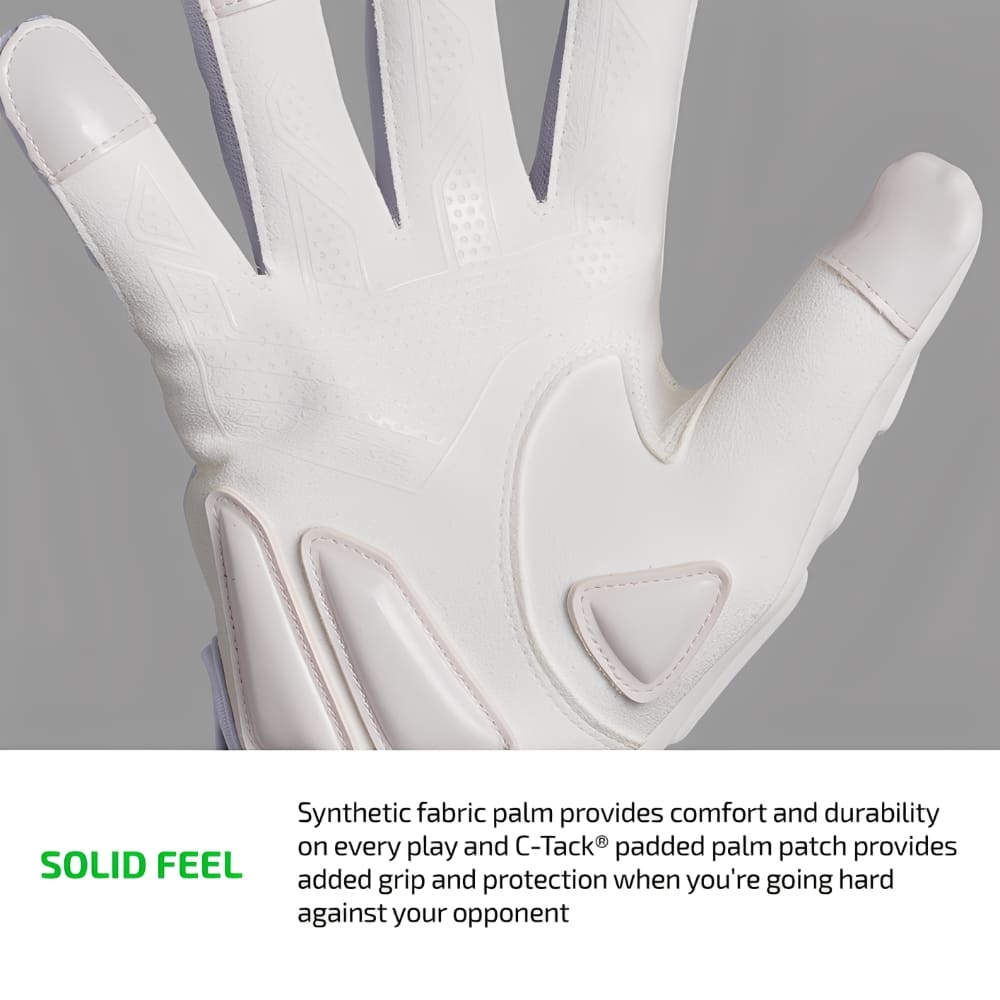 Playmaker Base: American Football Handschuhe Cutters Sports Force 6.0 Lineman Weiß Produktbild 3