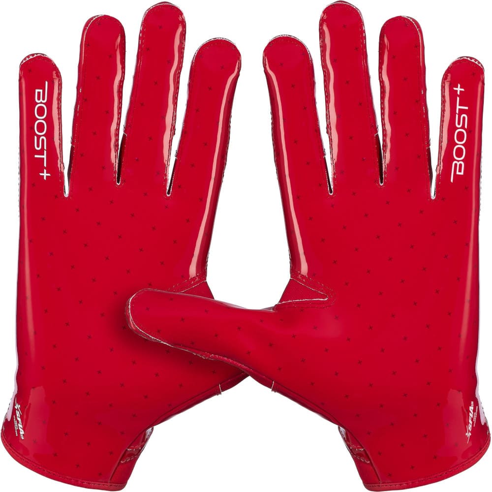 Playmaker Base: American Football Handschuhe Grip Boost Solid Stealth 6 Boost+ Red Produktbild 1