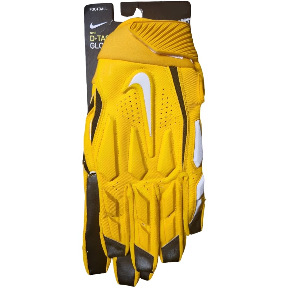 Playmaker Base: American Football Handschuhe Nike D-Tack 6.0 Gelb Produktbild