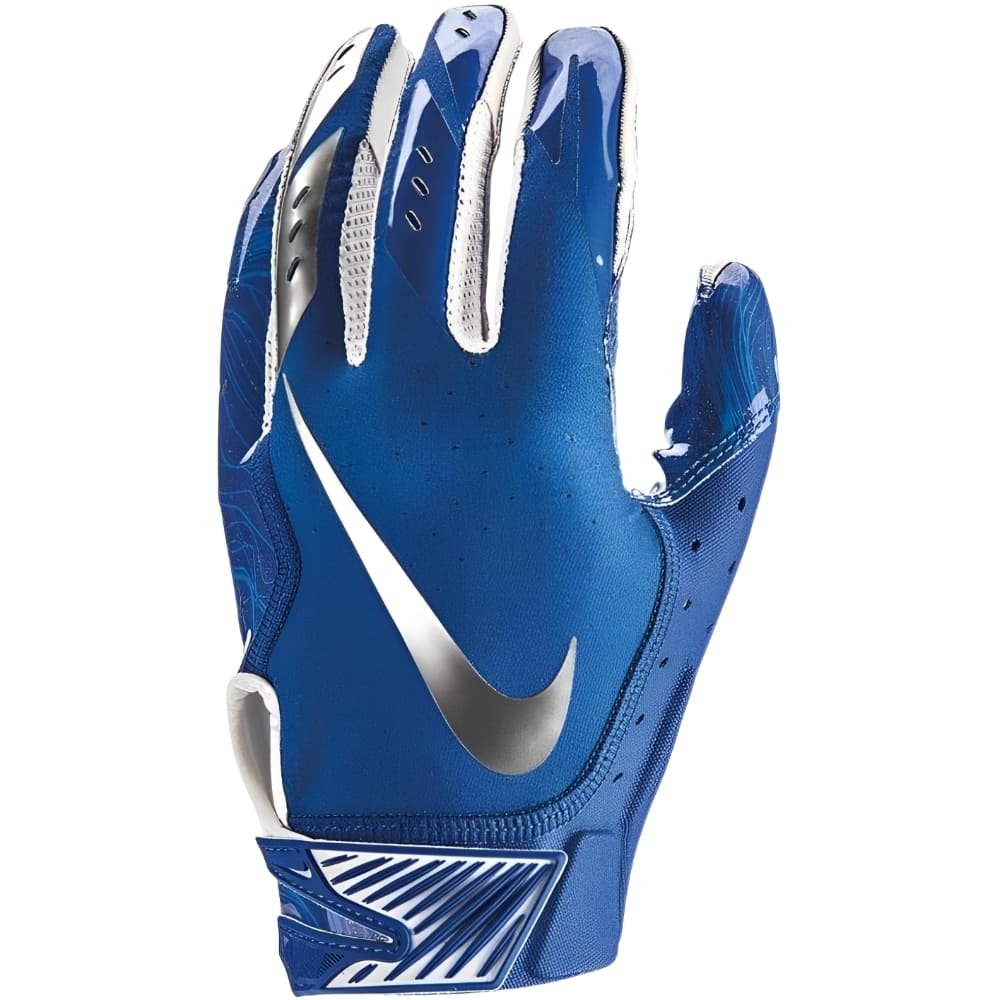 Playmaker Base: American Football Handschuhe Nike Vapor Jet 5.0 Blau-Chrome Produktbild