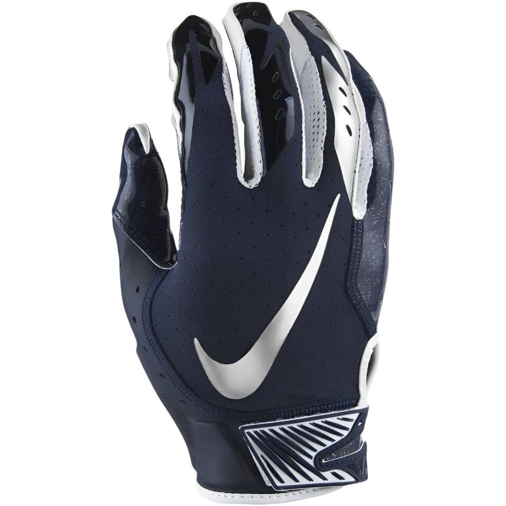 Playmaker Base: American Football Handschuhe Nike Vapor Jet 5.0 Navy-Chrome Produktbild