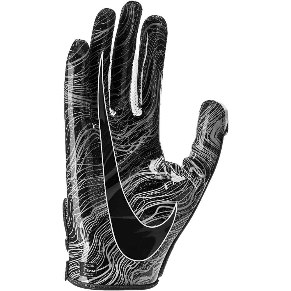 Playmaker Base: American Football Handschuhe Nike Vapor Jet 5.0 Schwarz-Chrome Produktbild 1