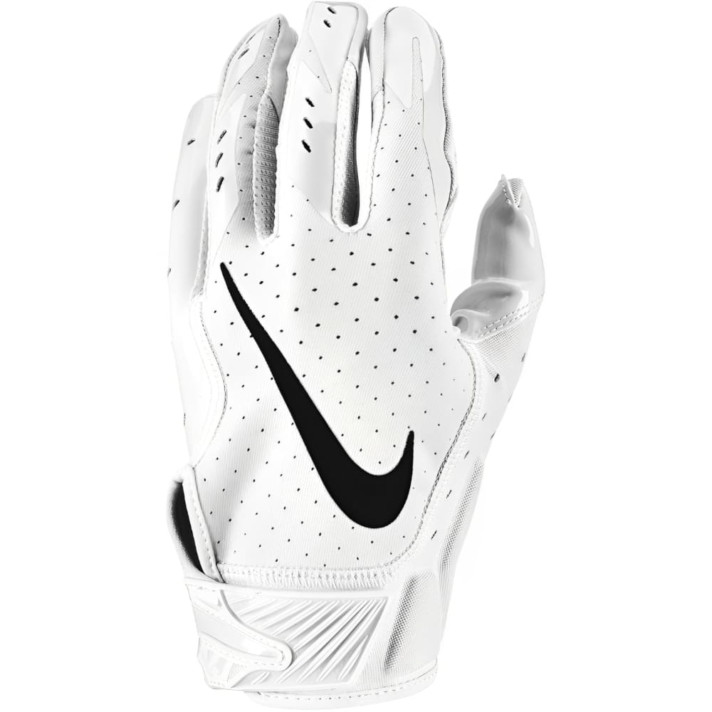 Playmaker Base: American Football Handschuhe Nike Vapor Jet 5.0 Weiß Produktbild