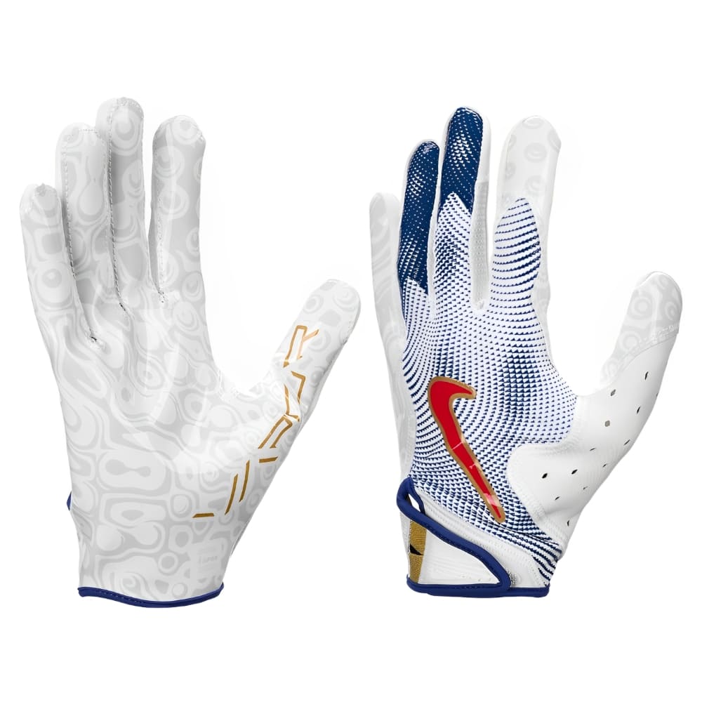 Playmaker Base: American Football Handschuhe Nike Vapor Jet 8.0 Energy Blue Mesh Produktbild