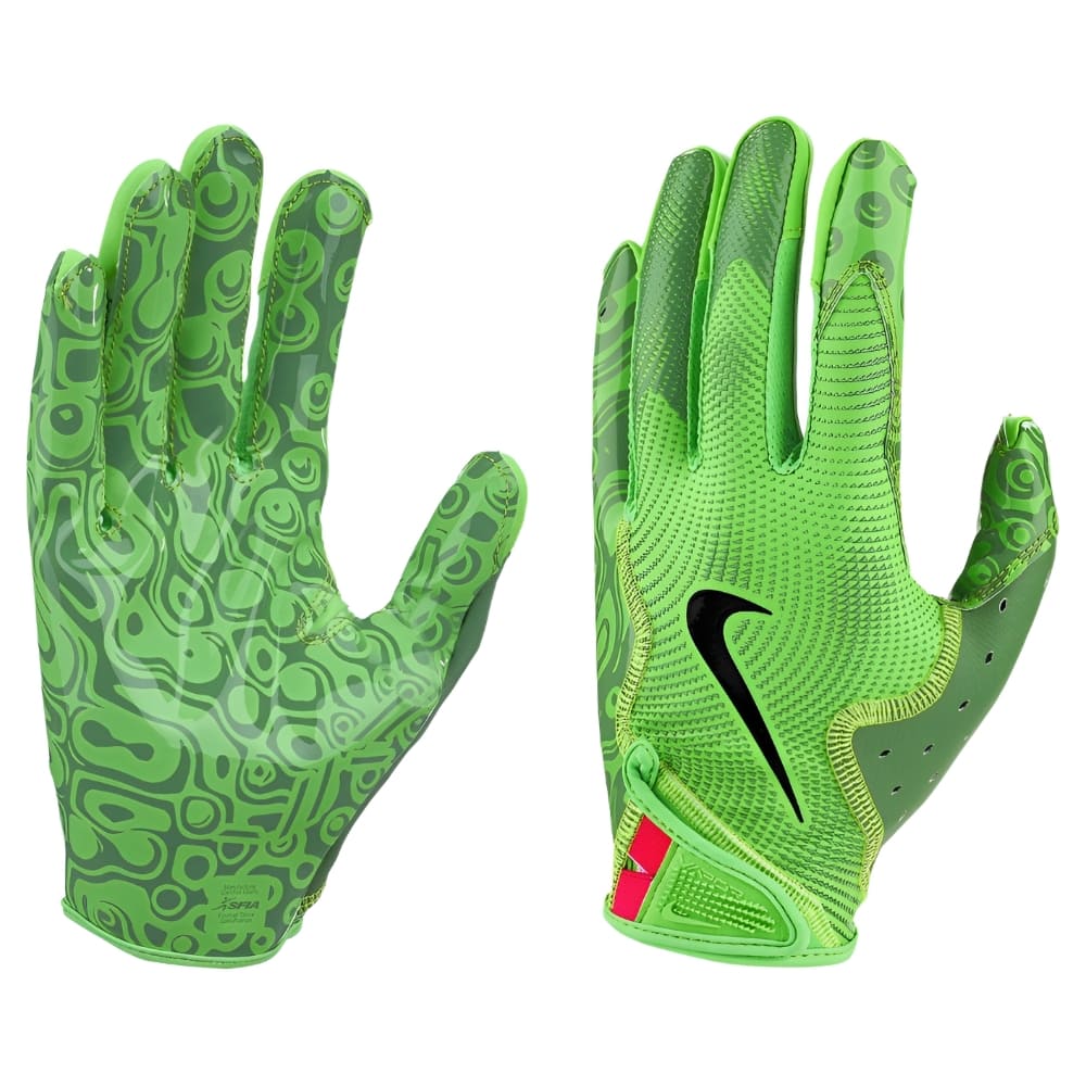 Playmaker Base: American Football Handschuhe Nike Vapor Jet 8.0 Energy Green Flash Produktbild