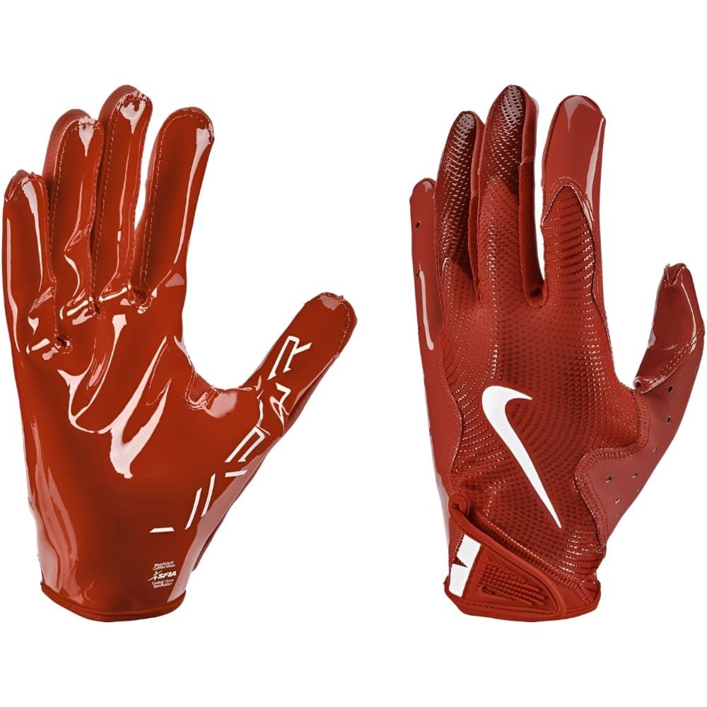 Playmaker Base: American Football Handschuhe Nike Vapor Jet 8.0 Rot Produktbild