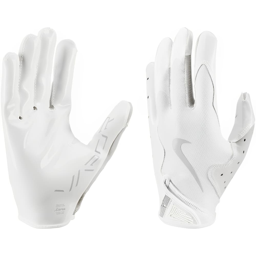 Playmaker Base: American Football Handschuhe Nike Vapor Jet 8.0 Weiß Produktbild