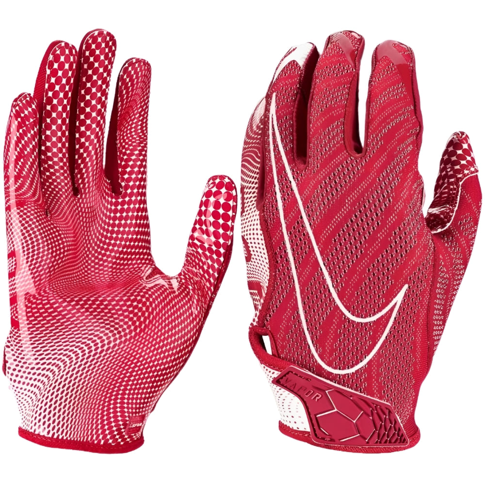 Playmaker Base: American Football Handschuhe Nike Vapor Knit 3.0 Rot Produktbild