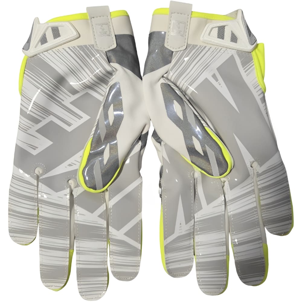 Playmaker Base: American Football Handschuhe Nike Vapor Shield Weiß-Neon Produktbild 1