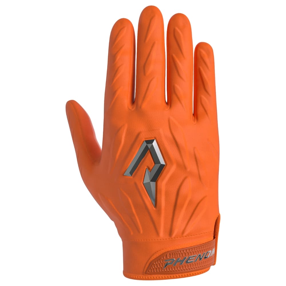 Playmaker Base: American Football Handschuhe Phenom Elite Quantum Fierce Padded Adult Orange Produktbild