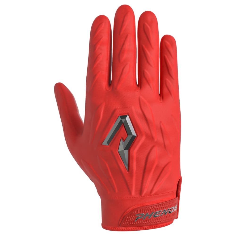 Playmaker Base: American Football Handschuhe Phenom Elite Quantum Fierce Padded Adult Rot Produktbild