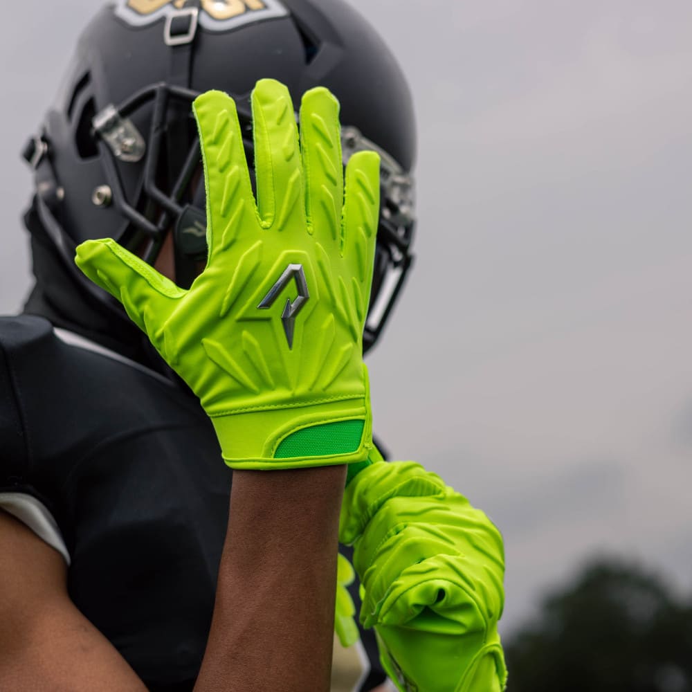 Playmaker Base: American Football Handschuhe Phenom Elite Quantum Fierce Padded Adult Slime-Grün Produktbild 2