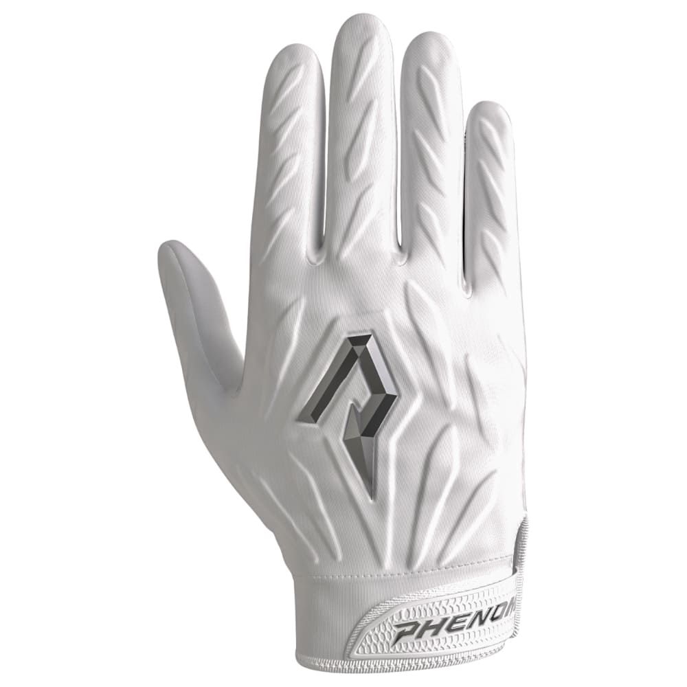 Playmaker Base: American Football Handschuhe Phenom Elite Quantum Fierce Padded Adult Weiß Produktbild