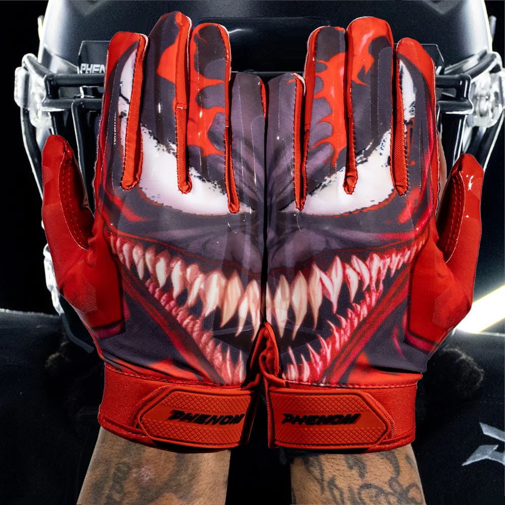 Playmaker Base: American Football Handschuhe Phenom Elite VPS1 Red Villain Produktbild 2