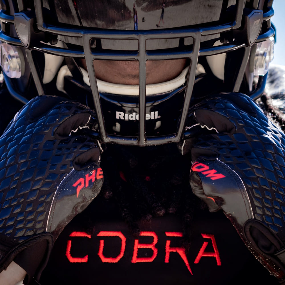 Playmaker Base: American Football Handschuhe Phenom Elite VPS4 Black Cobra Skin Produktbild 4