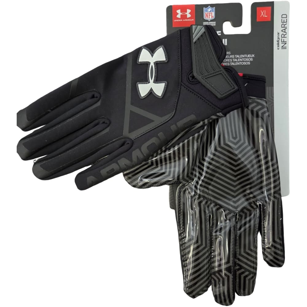 Playmaker Base: American Football Handschuhe Under Armour Playoff Coldgear® II Schwarz Produktbild 1