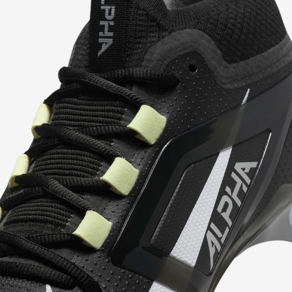 Playmaker Base: American Football Schuhe Nike Alpha Menace 4 Elite Schwarz-Neon Produktbild 7