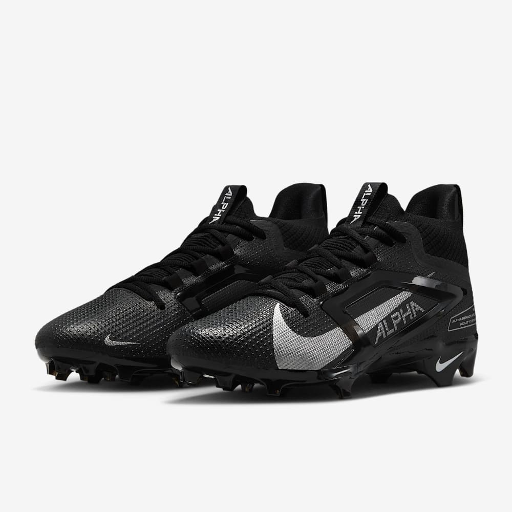 Playmaker Base: American Football Schuhe Nike Alpha Menace 4 Elite Schwarz Produktbild 2
