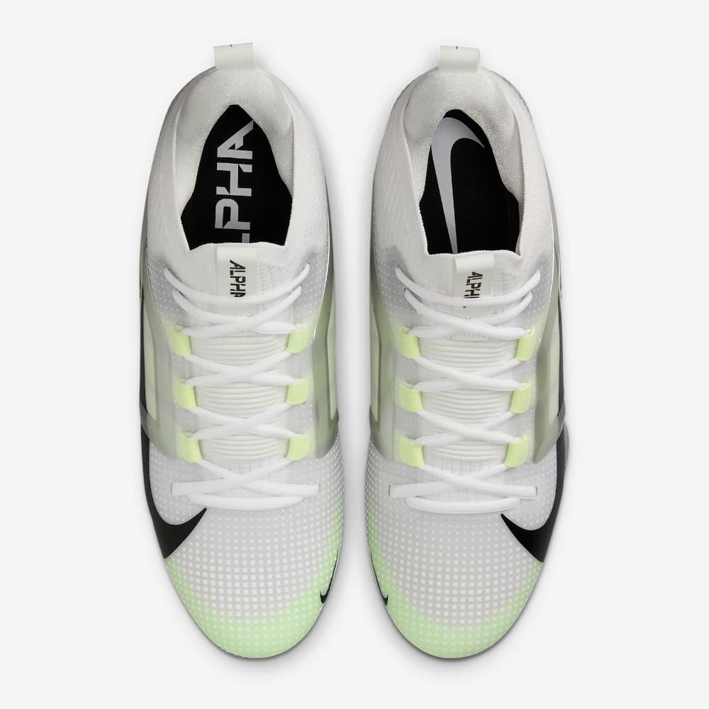 Playmaker Base: American Football Schuhe Nike Alpha Menace 4 Elite Weiß-Neon Produktbild 3