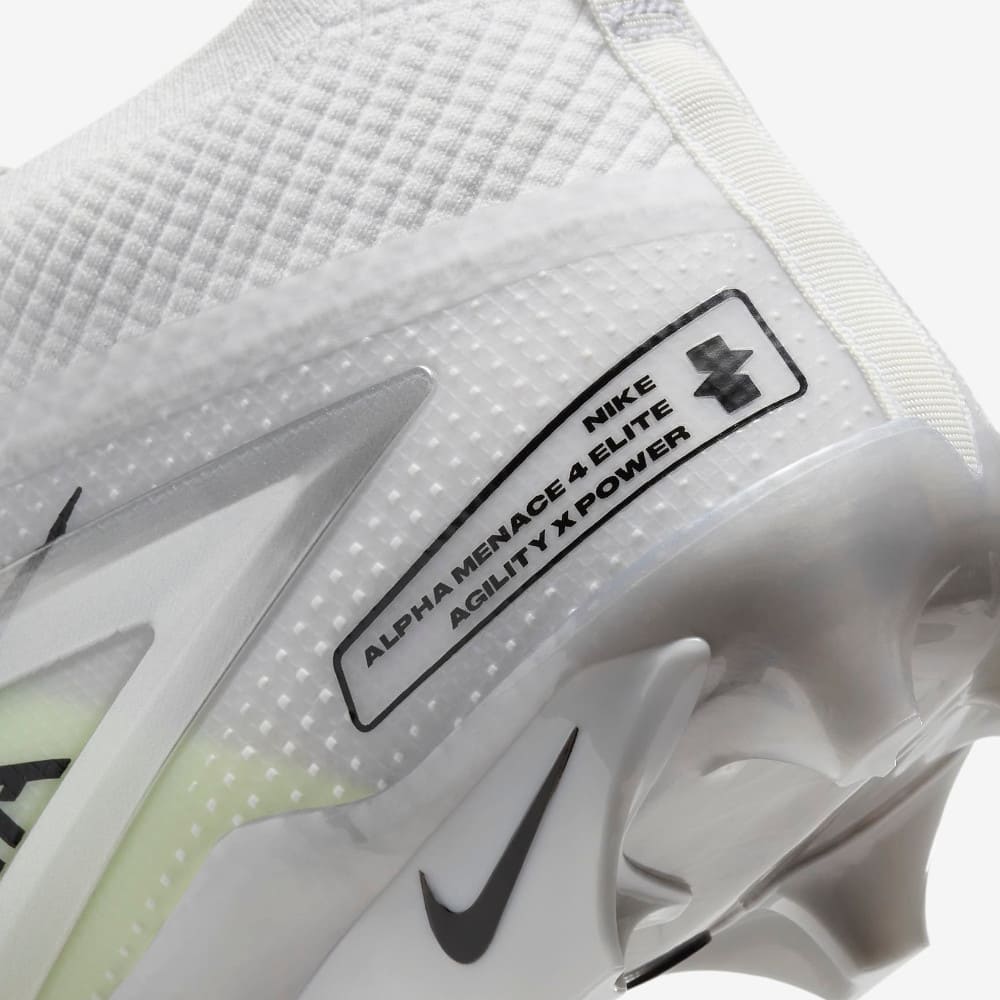 Playmaker Base: American Football Schuhe Nike Alpha Menace 4 Elite Weiß-Neon Produktbild 8