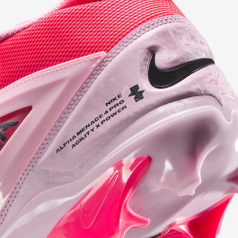  Playmaker Base: American Football Schuhe Nike Alpha Menace 4 Pro Pink Produktbild 8