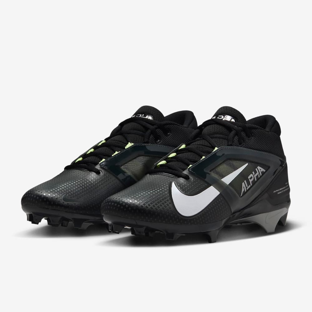 Playmaker Base: American Football Schuhe Nike Alpha Menace 4 Pro Schwarz-Neon Produktbild 2