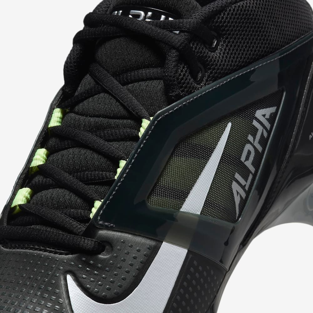 Playmaker Base: American Football Schuhe Nike Alpha Menace 4 Pro Schwarz-Neon Produktbild 7