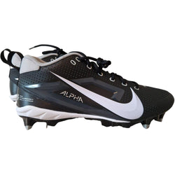 Playmaker Base: American Football Schuhe Nike Alpha Menace 4 Varsity Schwarz-Weiß Produktbild