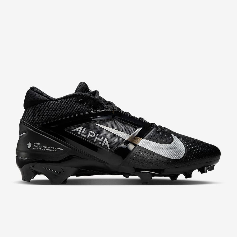 Playmaker Base: American Football Schuhe Nike Alpha Menace 4 Pro Schwarz Produktbild 1