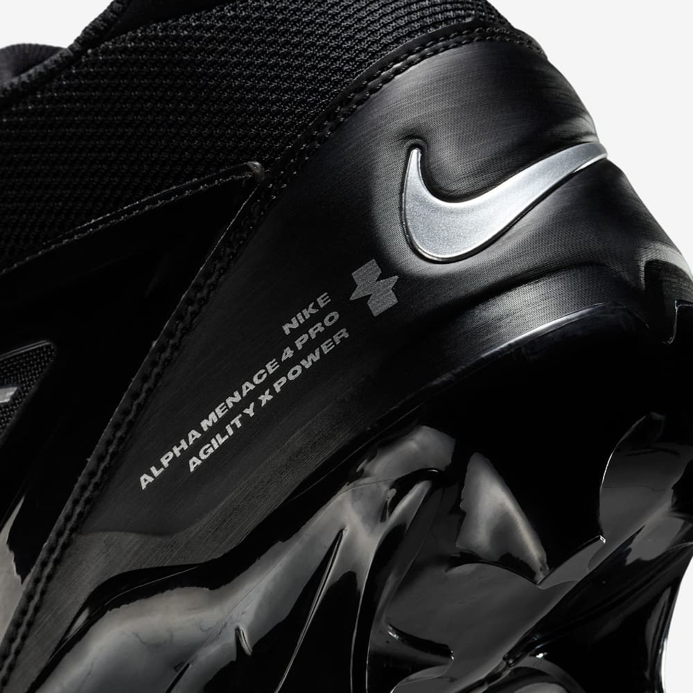 Playmaker Base: American Football Schuhe Nike Alpha Menace 4 Pro Schwarz Produktbild 3