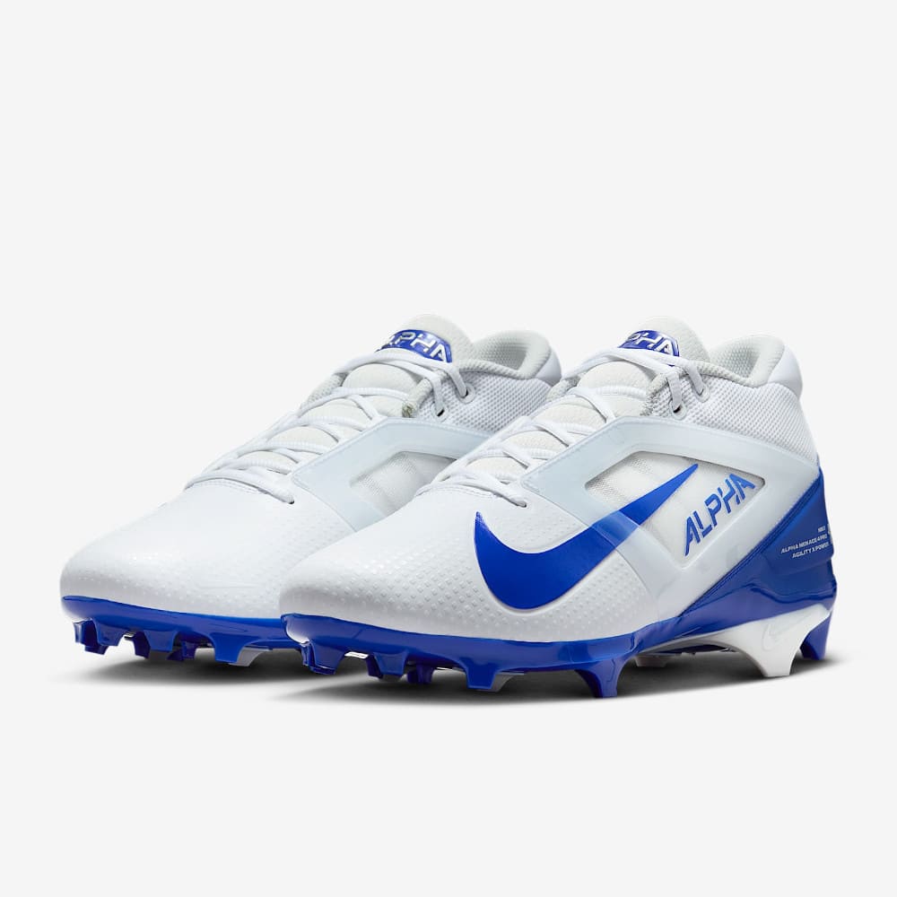 Playmaker Base: American Football Schuhe Nike Alpha Menace 4 Pro Weiß-Blau Produktbild 2