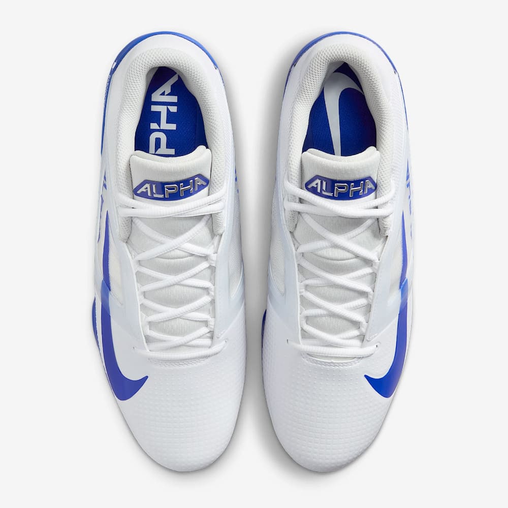 Playmaker Base: American Football Schuhe Nike Alpha Menace 4 Pro Weiß-Blau Produktbild 3