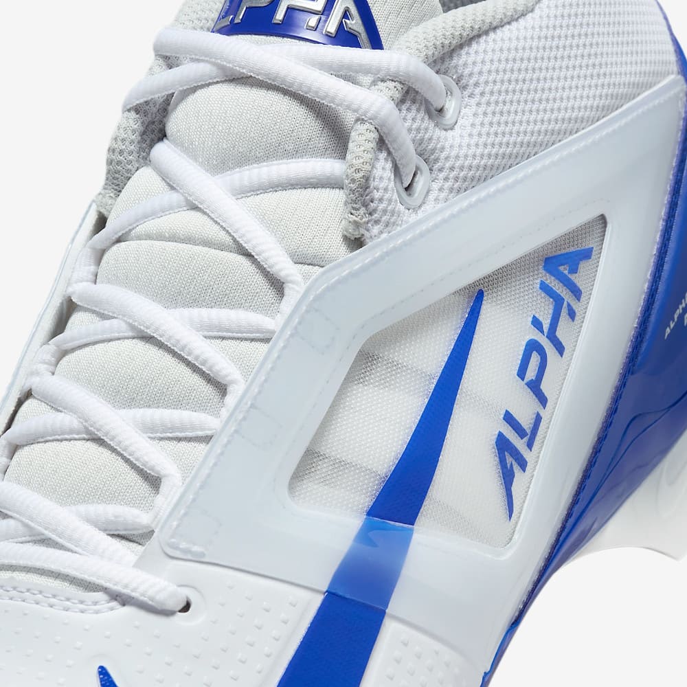 Playmaker Base: American Football Schuhe Nike Alpha Menace 4 Pro Weiß-Blau Produktbild 7