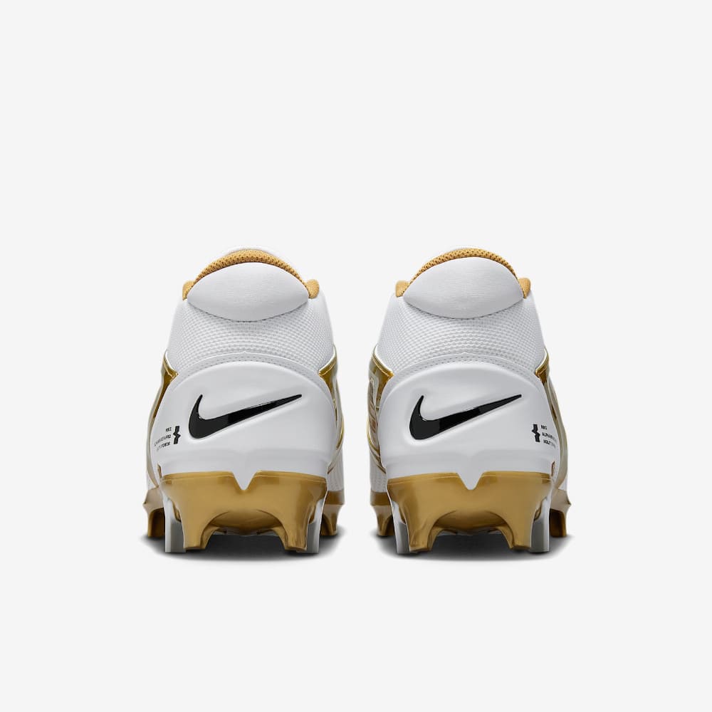 Playmaker Base: American Football Schuhe Nike Alpha Menace 4 Pro Weiß-Gold Produktbild 4