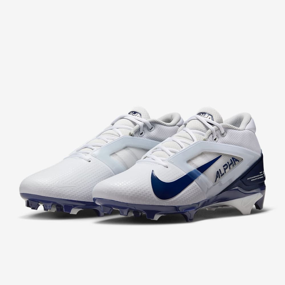 Playmaker Base: American Football Schuhe Nike Alpha Menace 4 Pro Weiß-Navy Produktbild 2