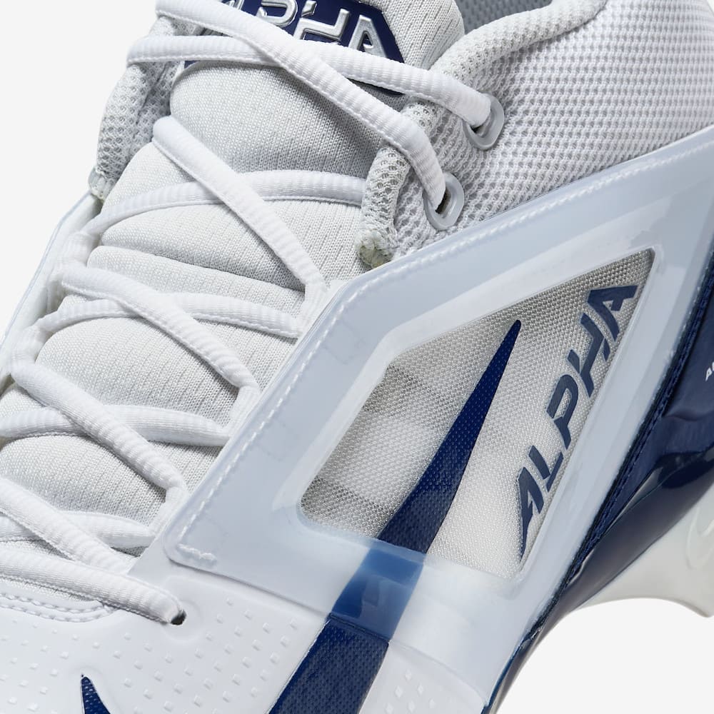 Playmaker Base: American Football Schuhe Nike Alpha Menace 4 Pro Weiß-Navy Produktbild 7