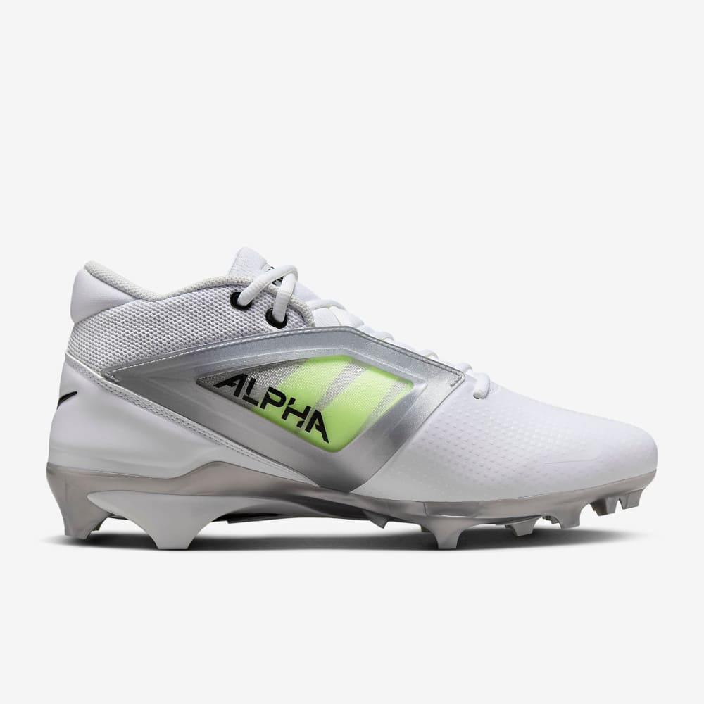 Playmaker Base: American Football Schuhe Nike Alpha Menace 4 Pro Weiß-Neon Produktbild 1