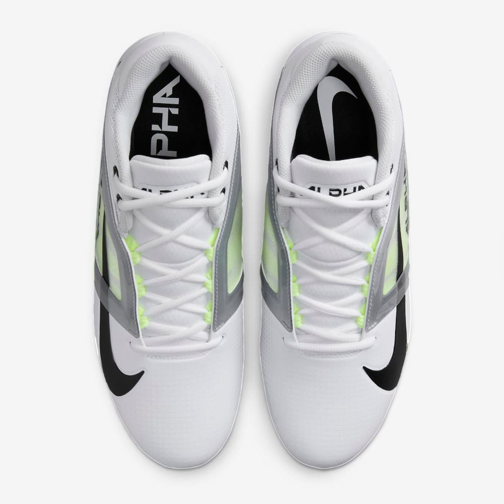 Playmaker Base: American Football Schuhe Nike Alpha Menace 4 Pro Weiß-Neon Produktbild 3