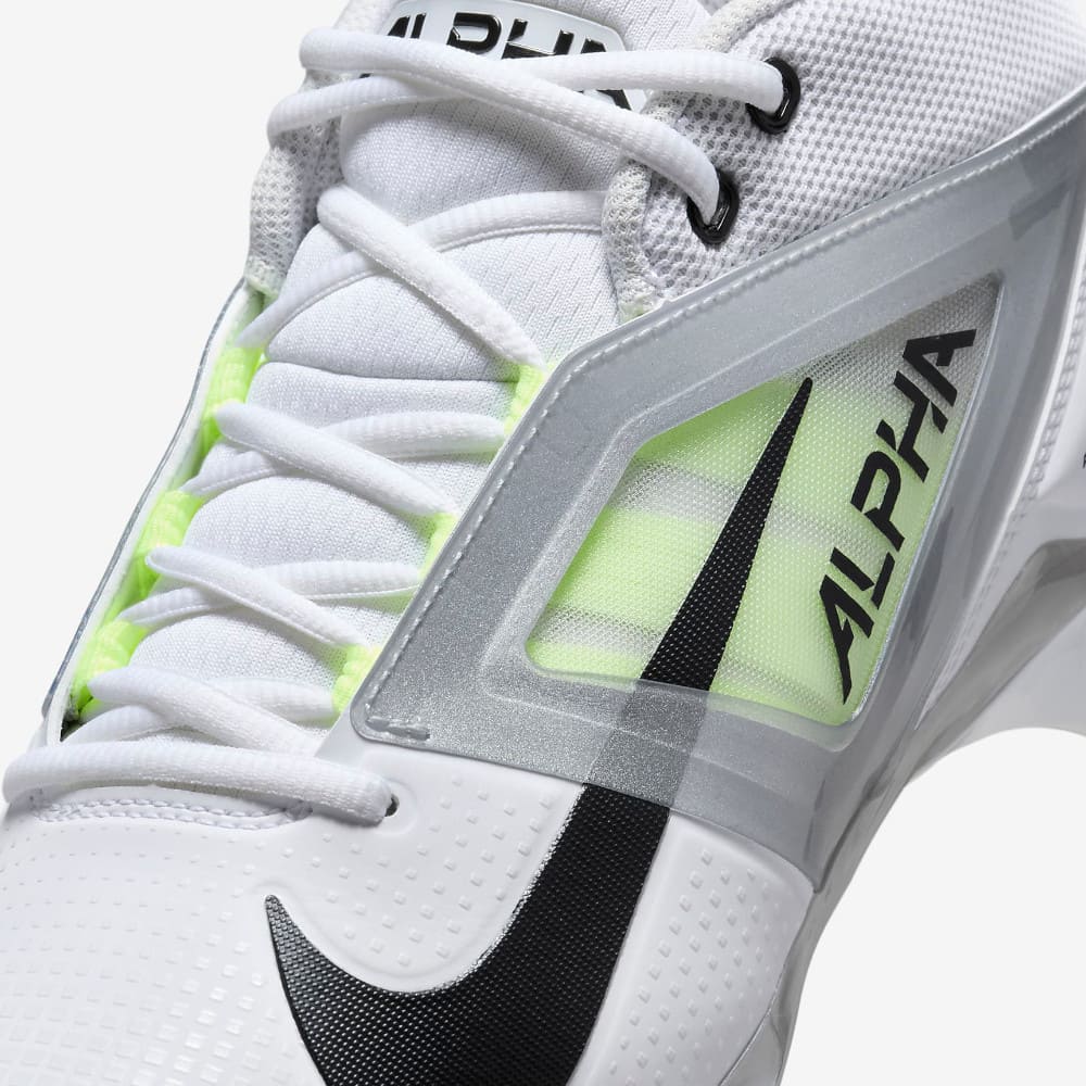 Playmaker Base: American Football Schuhe Nike Alpha Menace 4 Pro Weiß-Neon Produktbild 7