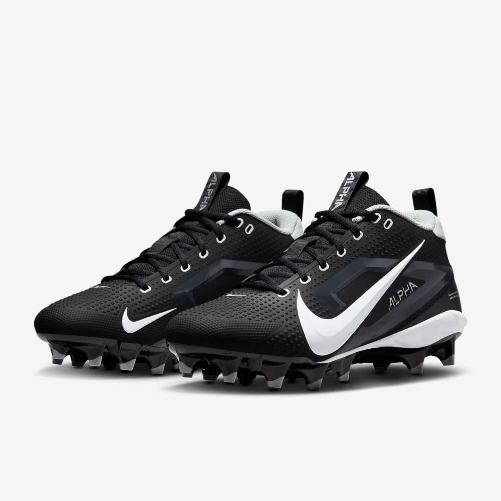Playmaker Base: American Football Schuhe Nike Alpha Menace 4 Varsity Schwarz-Weiß Produktbild 2