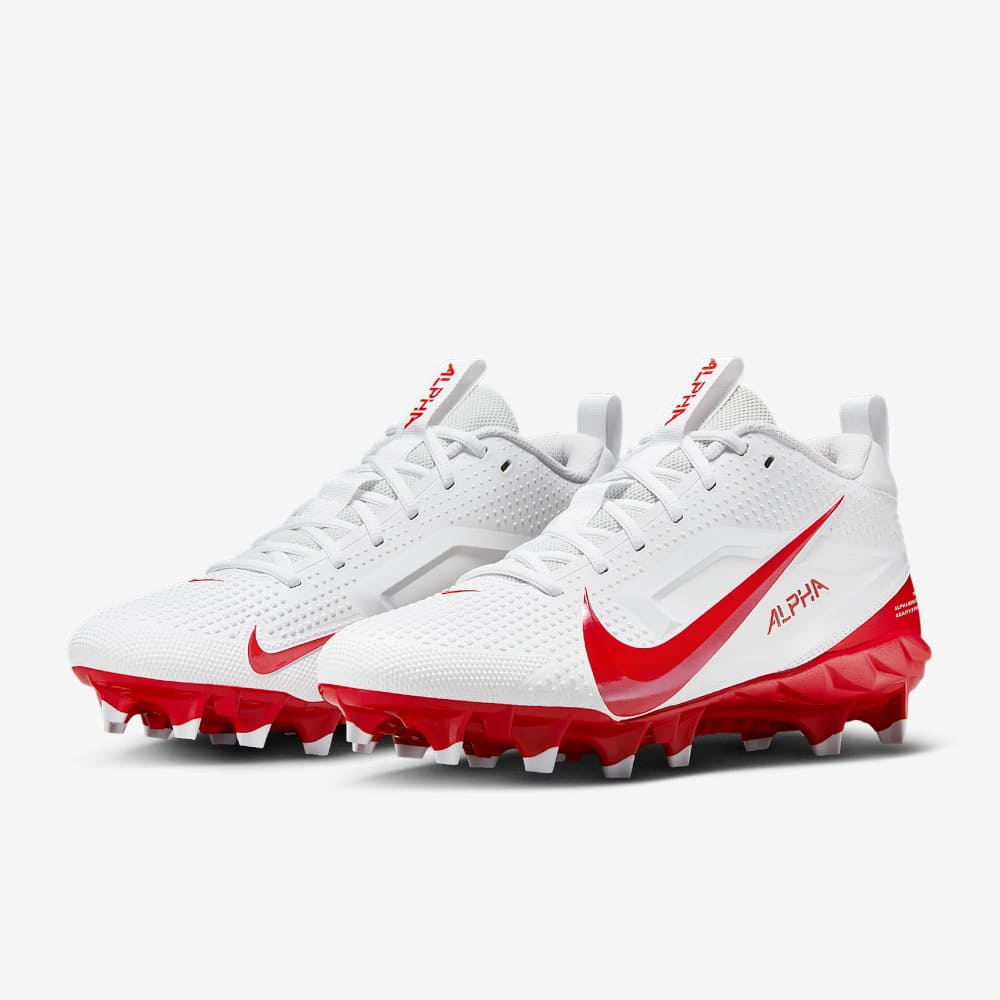 Playmaker Base: American Football Schuhe Nike Alpha Menace 4 Varsity Weiß-Rot Produktbild 2