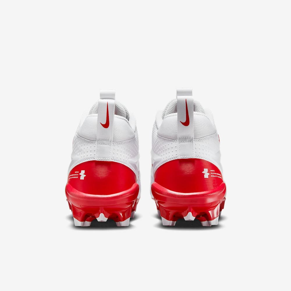 Playmaker Base: American Football Schuhe Nike Alpha Menace 4 Varsity Weiß-Rot Produktbild 4