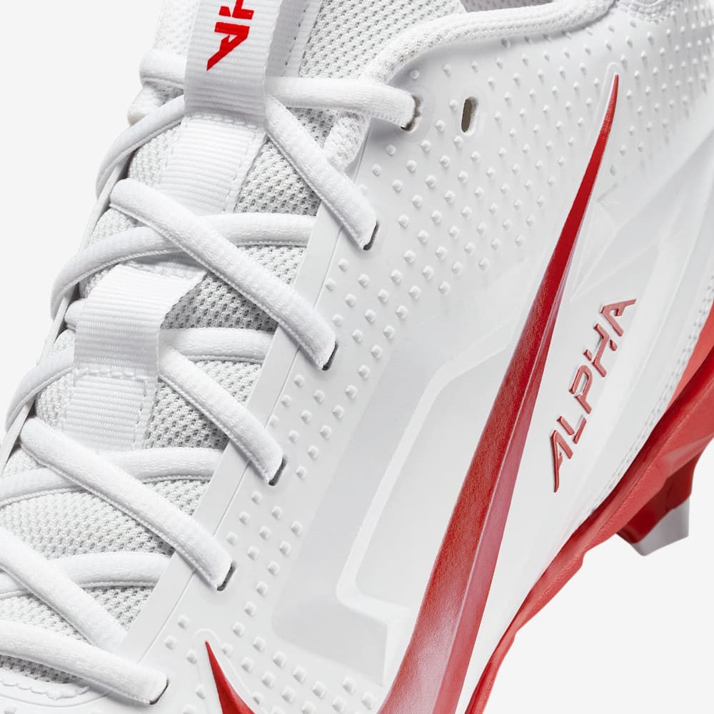 Playmaker Base: American Football Schuhe Nike Alpha Menace 4 Varsity Weiß-Rot Produktbild 7