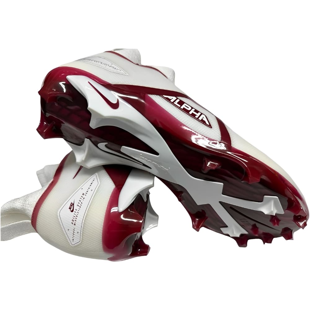 Playmaker Base: American Football Schuhe Nike Alpha Menace Elite 3 Weiß-Rot Produktbild 2