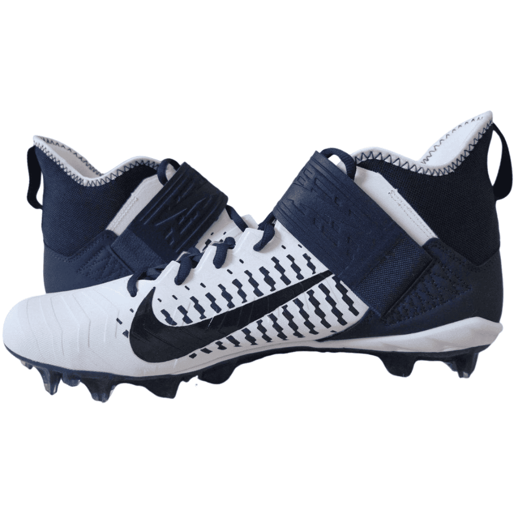 Playmaker Base: American Football Schuhe Nike Alpha Menace Pro 2 Mid Weiß-Navy Produktbild 1