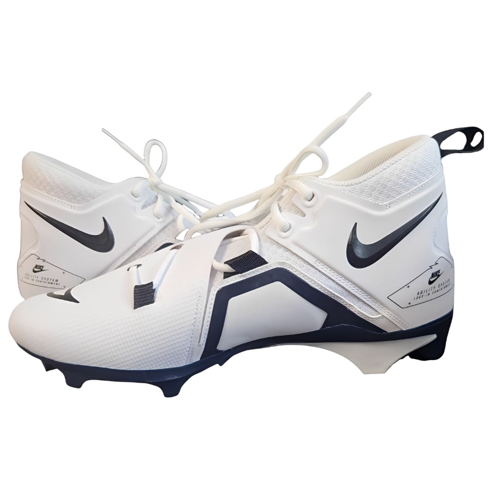 Playmaker Base: erican Football Schuhe Nike Alpha Menace Pro 3 Weiß-Navy Produktbild 1